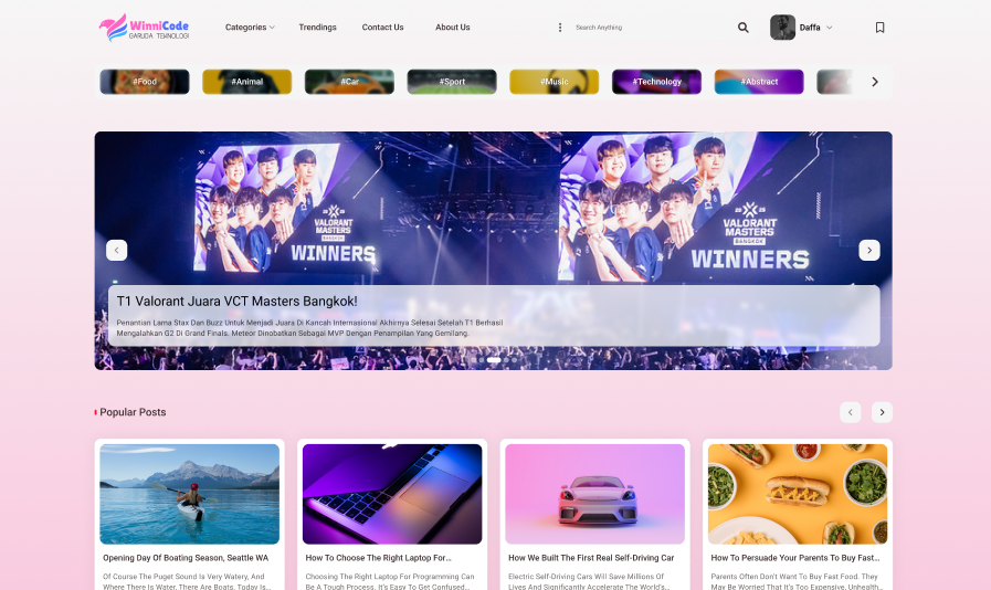 Web Portal Berita Winnicode